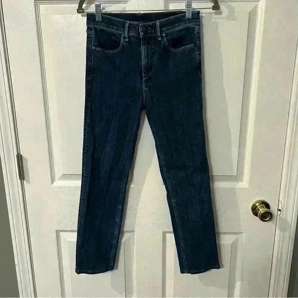 Rag & Bone Heritage Slim Fit High Rise Cigarette Vintage Jean in Dark Paz - Picture 2 of 11